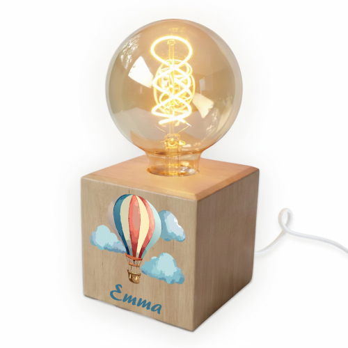 Lámpara bombilla de filamento impresa globo aerostático Lámpara bombilla de filamento impresa globo aerostático