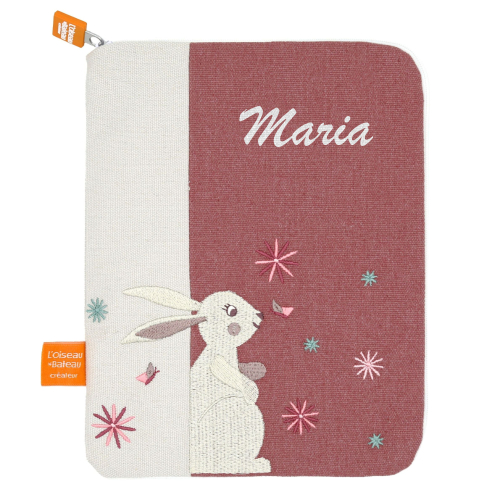 Funda para cartilla de salud Conejito personalizada