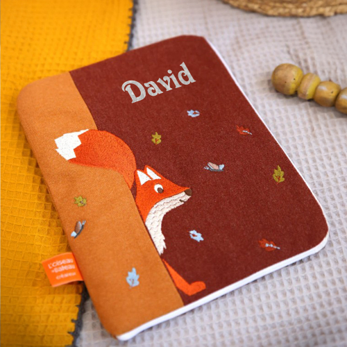 Funda para cartilla de salud Zorro personalizada