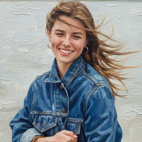 Retrato con estilo de pintura al óleo a partir de una foto Retrato con estilo de pintura al óleo a partir de una foto