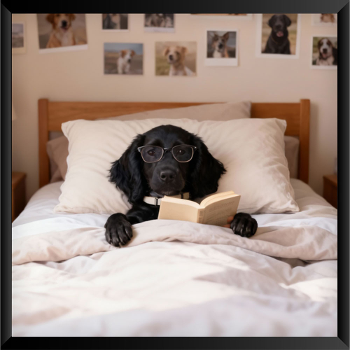 Retrato de animales bien educados a partir de una foto