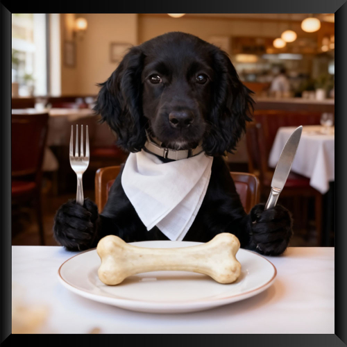 Retrato de animales bien educados a partir de una foto