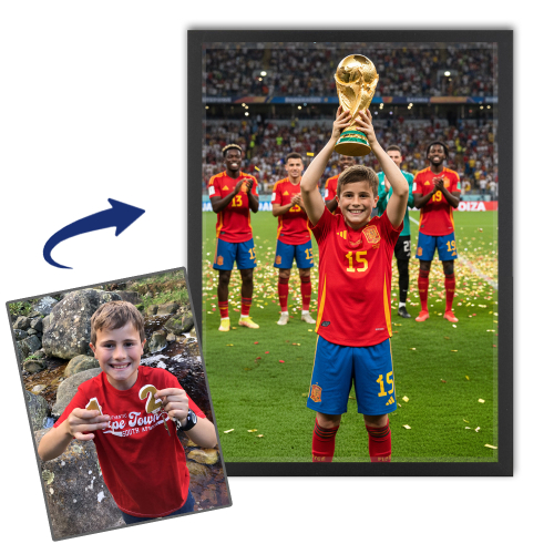 Retrato personalizado de leyenda del deporte