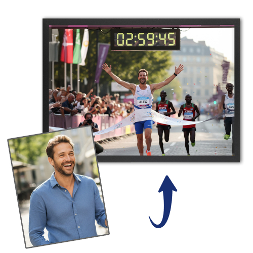 Retrato personalizado de leyenda del deporte