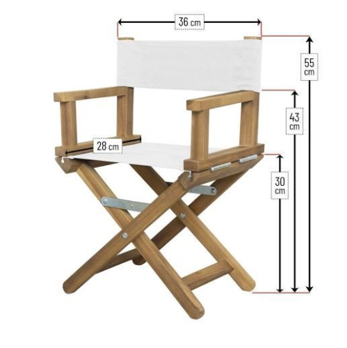 Silla de director con foto y corona de rey para ni&ntilde;os