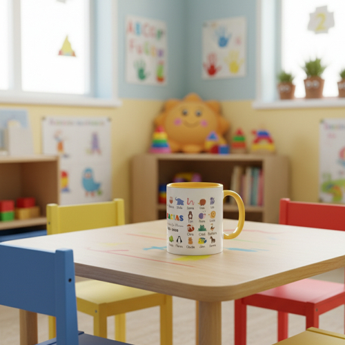 Taza personalizada GRACIAS con animales y nombres