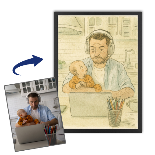 Caricatura estilo cómic neoyorquino a partir de una foto