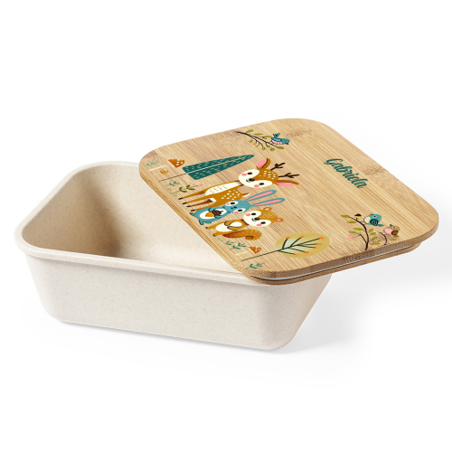 Tupper escolar para niños bosque encantado