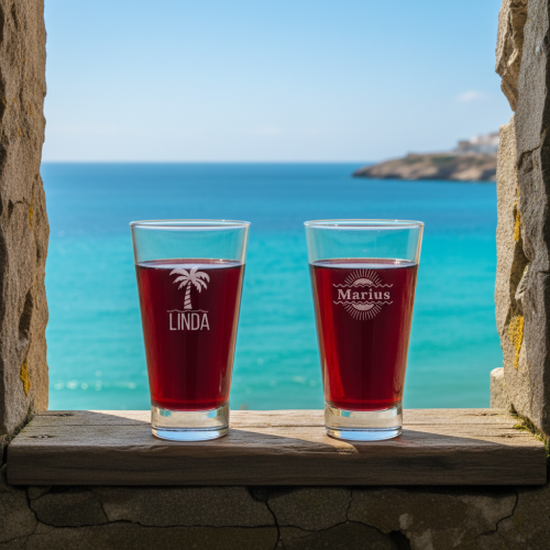 Vaso personalizado de licor con nombre � esp&iacute;ritu bistr&oacute;