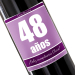 Botella de vino personalizada cumpleaños violeta Botella de vino personalizada cumpleaños violeta