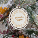 Bola navidena de madera personalizada