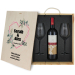 Caja de vino para boda � Coraz&oacute;n floral