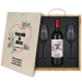 Caja de vino para boda � Coraz&oacute;n floral