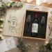 Caja de vino para boda � Marco floral