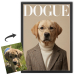 Portada de la revista DOGUE a partir de una foto Portada de la revista DOGUE a partir de una foto