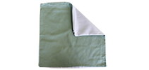 Cubierta blanca / verde océano sólo