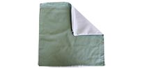 Cubierta blanca y verde claro
