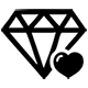 corazón de diamante