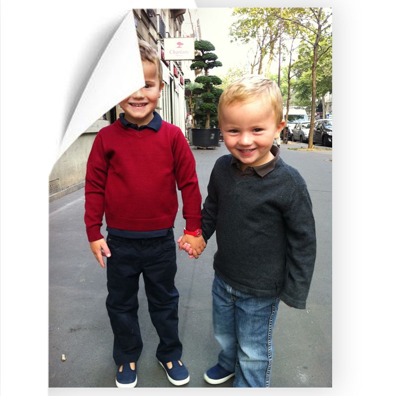 Foto sobre p�ster rectangular