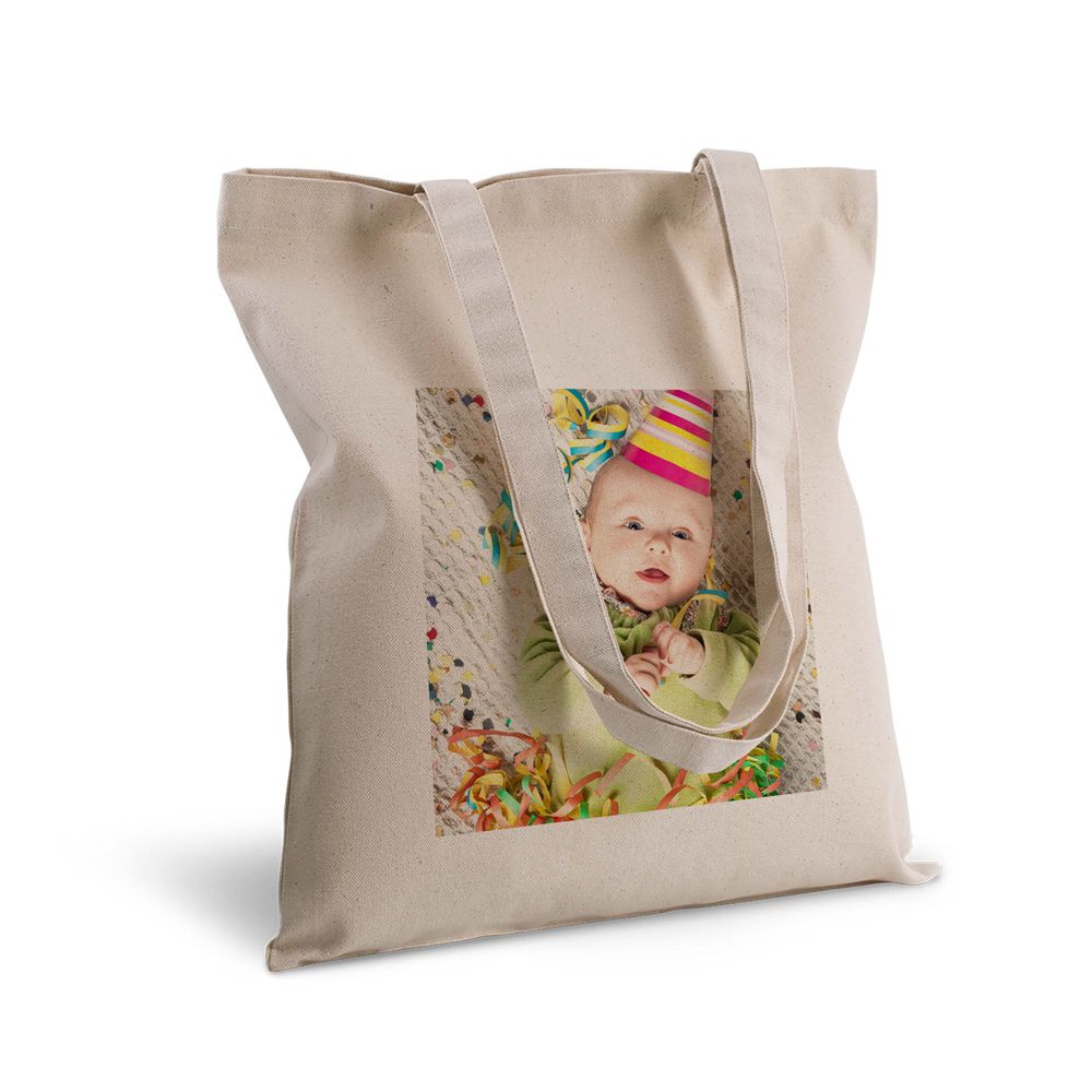 Bolsa de algodón personalizada con foto