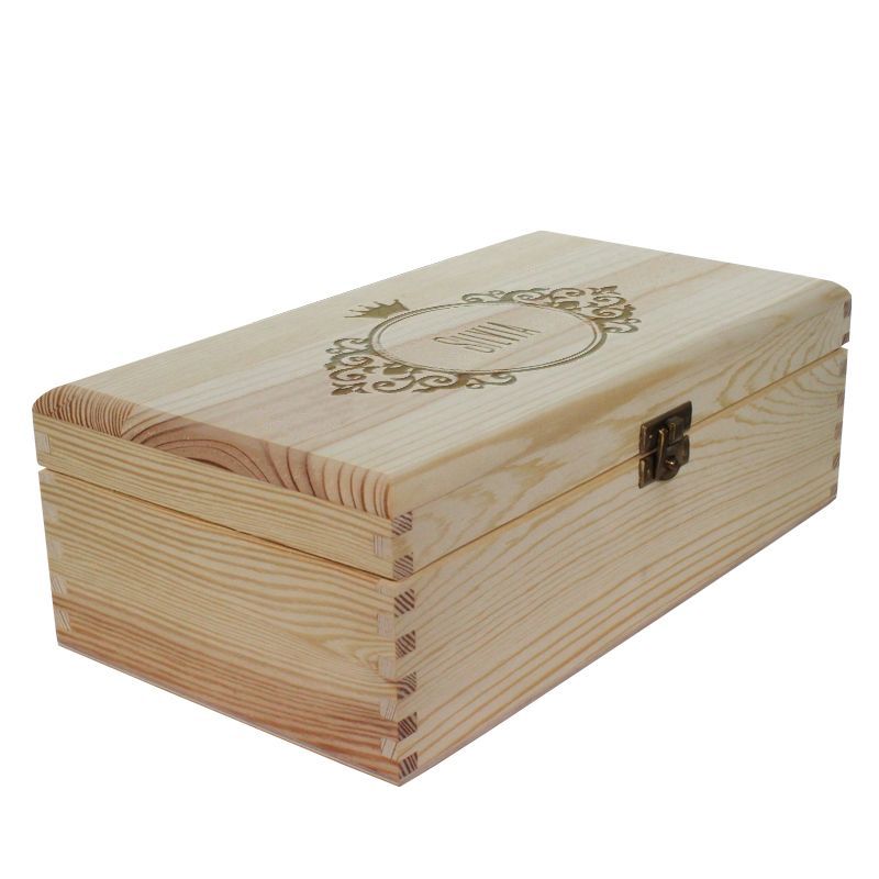 Caja de té 6 compartimientos grabada Caja de té 6 compartimientos grabada