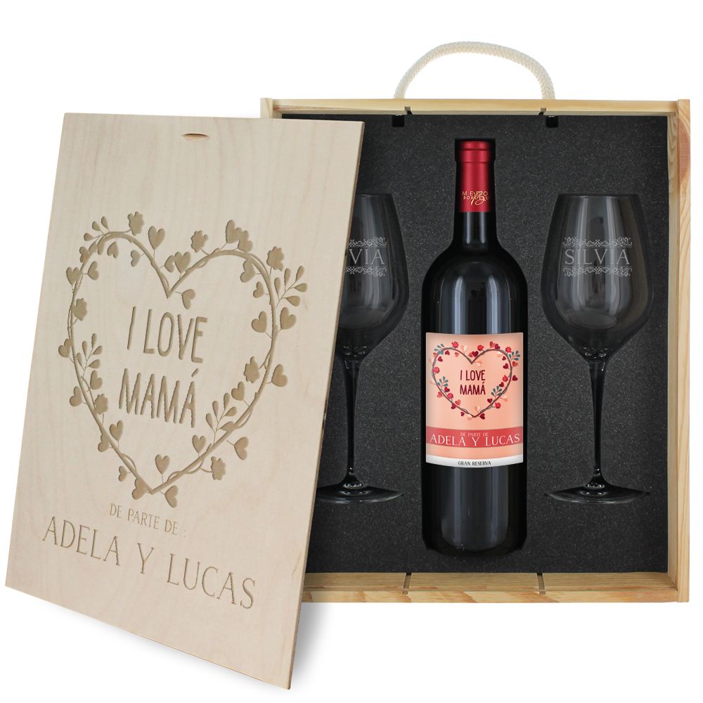 Copa de vino personalizada