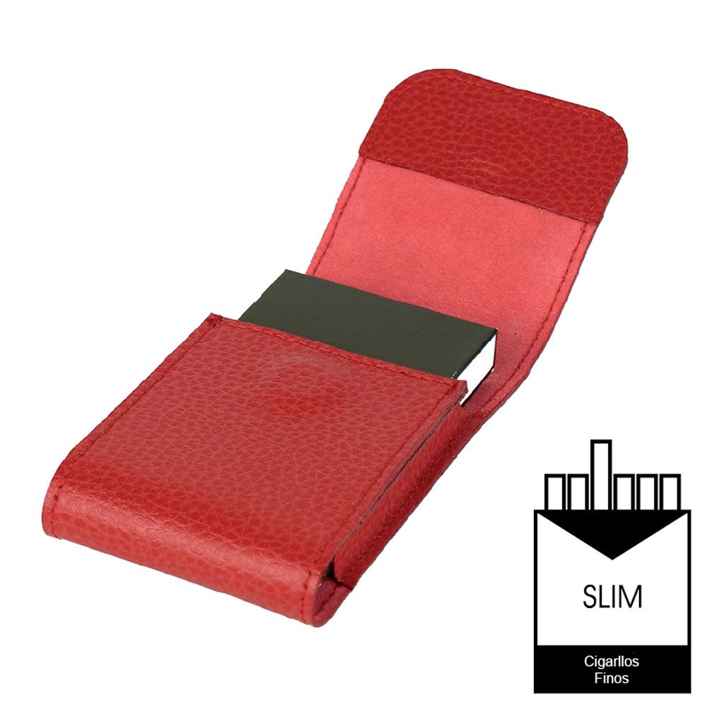 Estuche de cigarrillos SLIM en cuero personalizado