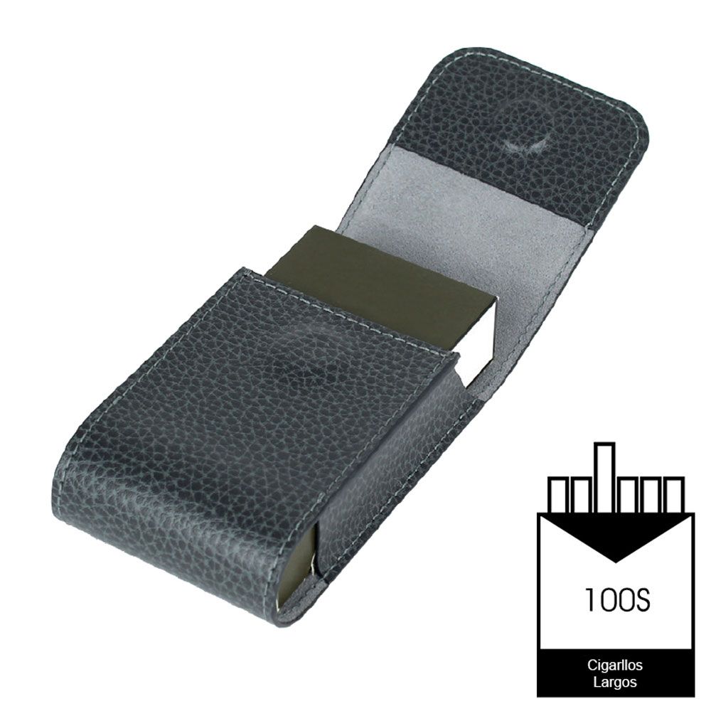 Estuche para paquete de cigarrillos 100S en cuero