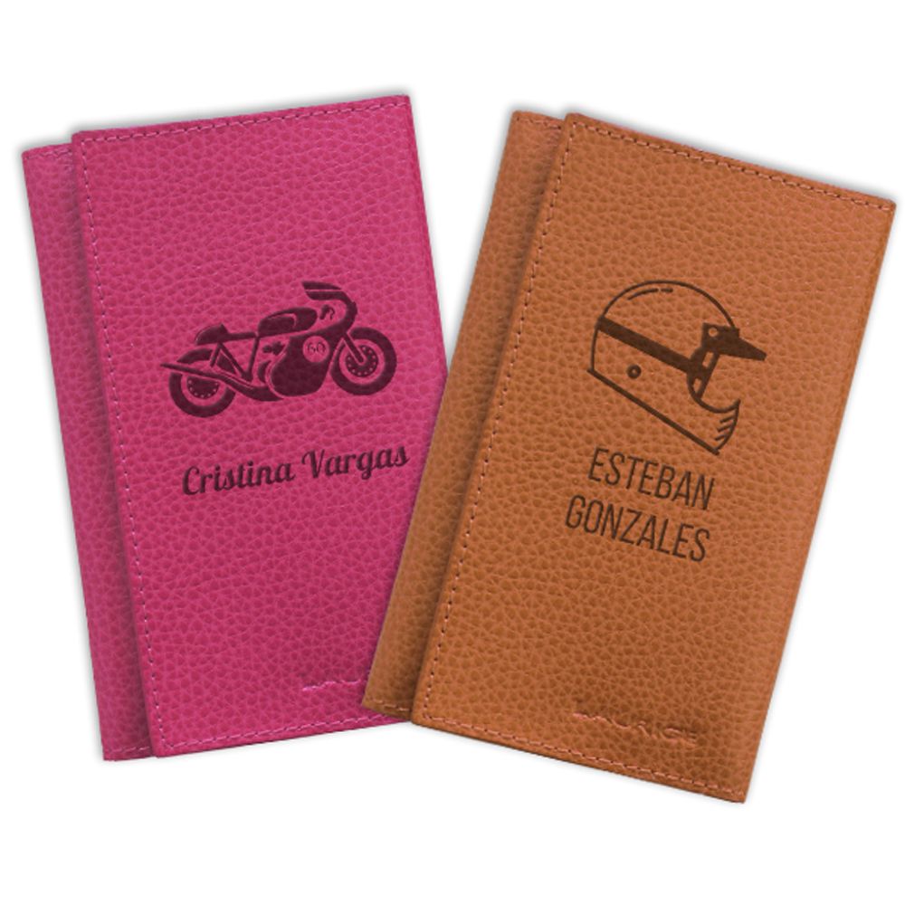 Porta-documentos en cuero para la moto personalizado Porta-documentos en cuero para la moto personalizado