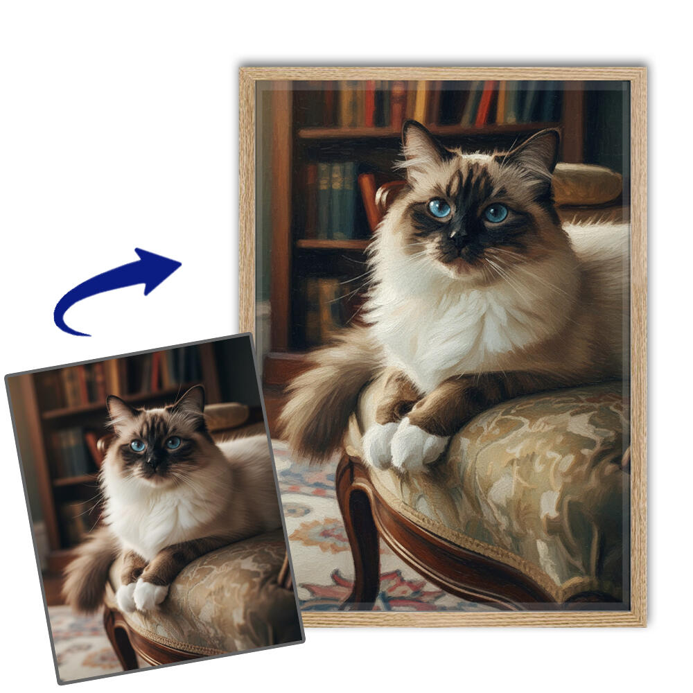 Retrato con estilo de pintura al �leo a partir de una foto