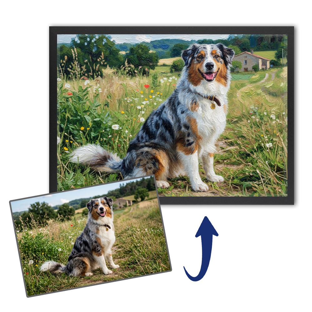 Retrato con estilo de pintura al �leo a partir de una foto
