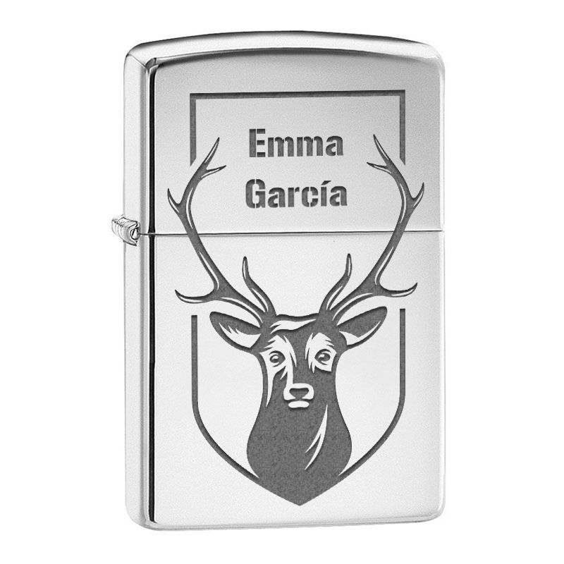 Encendedor Zippo personalizado con un nombre Encendedor Zippo personalizado con un nombre